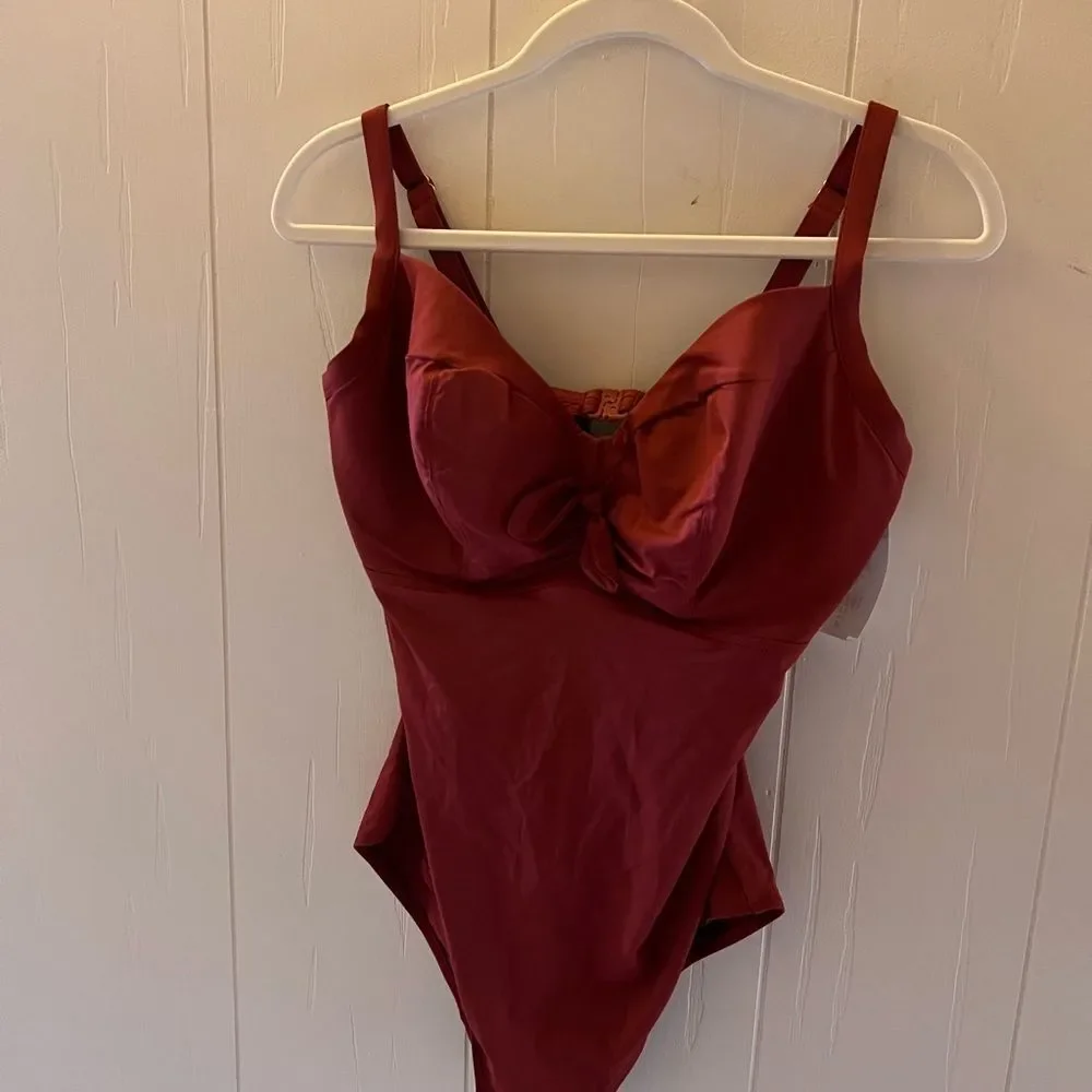 Cache Coeur Underwired Maternity Swimsuit Monaco Terracotta 34G/H - Picture 5 of 8